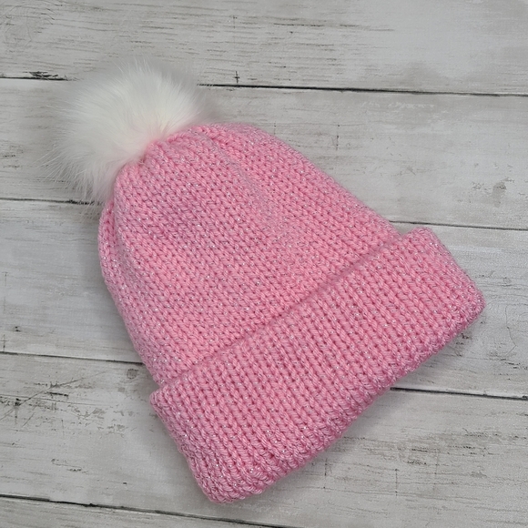 Other - Little girls sparkly princess pink winter hat